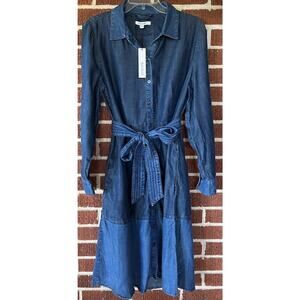 Chico's Blue Denim Shirt Dress